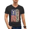 Cheerleader Dad Cheer Dad American US Flag Father Team Men's V-Neck T-Shirt