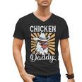 Chicken Daddy Vintage Poultry Farmer Fathers Day Men's V-Neck T-Shirt