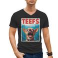 Chihuahua Teefs Top Teeth Chi Jowls Paws Dog Mom Dad Men's V-Neck T-Shirt