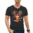 Christmas Librarian Reindeer Xmas Book Teachers Love Reading Men's V-Neck T-Shirt Christmas Librarian Reindeer Xmas Book Teachers Love Reading Men's V-Neck T-Shirt