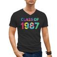 Class Of 1987 School Reunion College Highschool Graduation Men's V-Neck T-Shirt