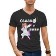 Class Of 2018 Graduation Him Her Unicorn Dabbing Shirt Men's V-Neck T-Shirt