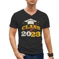 Class Of 2023 School Graduation Vintage Retro Class Of 2023 Men's V-Neck T-Shirt