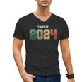 Class Of 2024 College High School Graduation Men's V-Neck T-Shirt