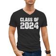 Class Of 2024 High School College Graduation Reunion T-Shirt Men's V-Neck T-Shirt