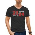 Class Of 2024 Senior Year Boys Girls School Graduation Men's V-Neck T-Shirt