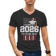 Class Of 2026 Senior Graduation American Flag Senior 2026 Men's V-Neck T-Shirt