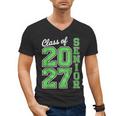 Class Of 2027 Senior 27 High School Graduation Senior 2027 Men's V-Neck T-Shirt