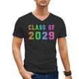Class Of 2029 High School Graduation Date GraduateShirt Men's V-Neck T-Shirt