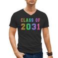 Class Of 2031 High School Graduation Date Kindergarten Shirt Men's V-Neck T-Shirt