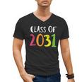 Class Of 2031 Kindergarten Graduation Back To School T-Shirt Men's V-Neck T-Shirt