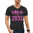 Class Of 2032 Pink Girls Shirt Graduation Men's V-Neck T-Shirt