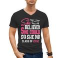 Class Of 2032 She Believed She Could Kids Graduation T-Shirt Men's V-Neck T-Shirt