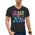 Class Of 2036 First Day Kindergarten Grow With Me Graduation Men's V-Neck T-Shirt