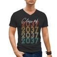 Class Of 2037 Vintage Kindergarten To Graduation Men's V-Neck T-Shirt