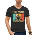 I Like Coffee And Maybe 3 People Introvert Anti-Social Men's V-Neck T-Shirt