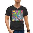 Colorful Kidcore 90s Nostalgia Meme Sneakers Robot Toy Slime Men's V-Neck T-Shirt Colorful Kidcore 90s Nostalgia Meme Sneakers Robot Toy Slime Men's V-Neck T-Shirt