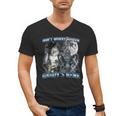 Cool Alpha Wolf Meme Don't Worry Kitten Daddy's Here Men's V-Neck T-Shirt
