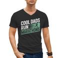 Cool Dads Run Marathons Marathon Running Runner Men's V-Neck T-Shirt