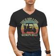 This Is How A Cool Grandpa Rolls Vintage Golf Dad Grandpa Men's V-Neck T-Shirt