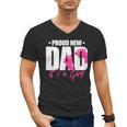 Cool Parent Apparel Proud New Dad It's A Girl Classic Fit Short Sleeve Crew Neck T-Shirt Small Men's V-Neck T-Shirt