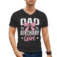 Coquette Pink Bow Men Dad Of The Birthday Girl Men's V-Neck T-Shirt Coquette Pink Bow Men Dad Of The Birthday Girl Men's V-Neck T-Shirt