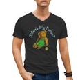 Corduroy Where's My Button Teddy Bear Retro Children's Book Men's V-Neck T-Shirt