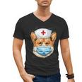 Corgi Dog Nurse RN Nursing School Graduation Men's V-Neck T-Shirt
