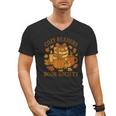 Cozy Readers Book Society Vintage Fall Books & Pumpkin Men's V-Neck T-Shirt