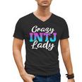 Crazy INTJ Lady Introvert Personality Men's V-Neck T-Shirt Crazy INTJ Lady Introvert Personality Men's V-Neck T-Shirt