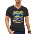 I Crushed Kindergarten Monster Truck Graduation Boys Kids Men's V-Neck T-Shirt