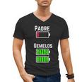 Cufflinks Battery Filled Tired Dad Low Battery Charge Men's V-Neck T-Shirt