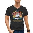 Cute Dadacorn Like A Normal Dad Only More Awesome Daddy Men's V-Neck T-Shirt