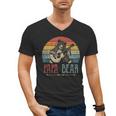 Cute Papa Bear Vintage Father's Day Retro Dad Guitar Men's V-Neck T-Shirt Cute Papa Bear Vintage Father's Day Retro Dad Guitar Men's V-Neck T-Shirt