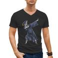 Dabbing Graduate Zebra Team Mascot Graduation Senior Shirt Men's V-Neck T-Shirt