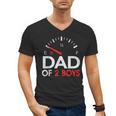 Dad Of 2 Boys Fuel Gas Gauge Father Of Two Sons Men Men's V-Neck T-Shirt