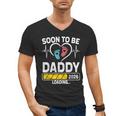 Dad To Be 2026 Loading Dad Est 2026 Promoted To Daddy Men's V-Neck T-Shirt