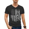 Dad American Flag Dad Patriotic Father's Day Men's V-Neck T-Shirt