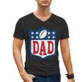Dad American Football Happy Birthday Family Matching Retro Men's V-Neck T-Shirt Dad American Football Happy Birthday Family Matching Retro Men's V-Neck T-Shirt