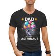 Dad Of The Astronaut Space Theme First Birthday Party Men's V-Neck T-Shirt