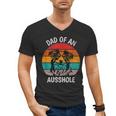 Dad Of An Ausshole Australian Shepherd Aussie Men's V-Neck T-Shirt