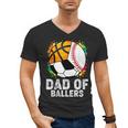 Dad Of Ballers Baseball Soccer Basketball Dad Men's V-Neck T-Shirt