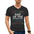 Dad Of The Birthday Boy 10th Birthday Math Party Outfit Men's V-Neck T-Shirt