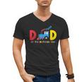 Dad Of The Birthday Boy Choo Choo Train Family Matching Men's V-Neck T-Shirt