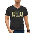Dad Of The Birthday Boy Deer Hunter Camouflage Flag Men's V-Neck T-Shirt