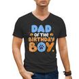 Dad Of The Birthday Boy Dog Lover Family Matching Men's V-Neck T-Shirt