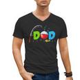 Dad Of The Birthday Boy Birthday Fishing Family Men's V-Neck T-Shirt