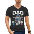 Dad Of The Birthday Boy Police Car Policeman Police Officer Men's V-Neck T-Shirt