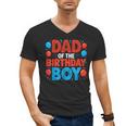 Dad Of The Birthday Boy Spider Web Party Men's V-Neck T-Shirt