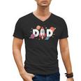Dad Of The Birthday Boys Space Astronaut 1st Birthday Family Men's V-Neck T-Shirt